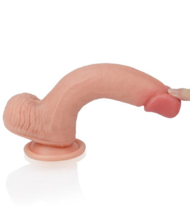 Dual-Layered 8 inch Real Dildo LV4005F-4